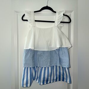 NWOT Crown and Ivy Ruffle Tank